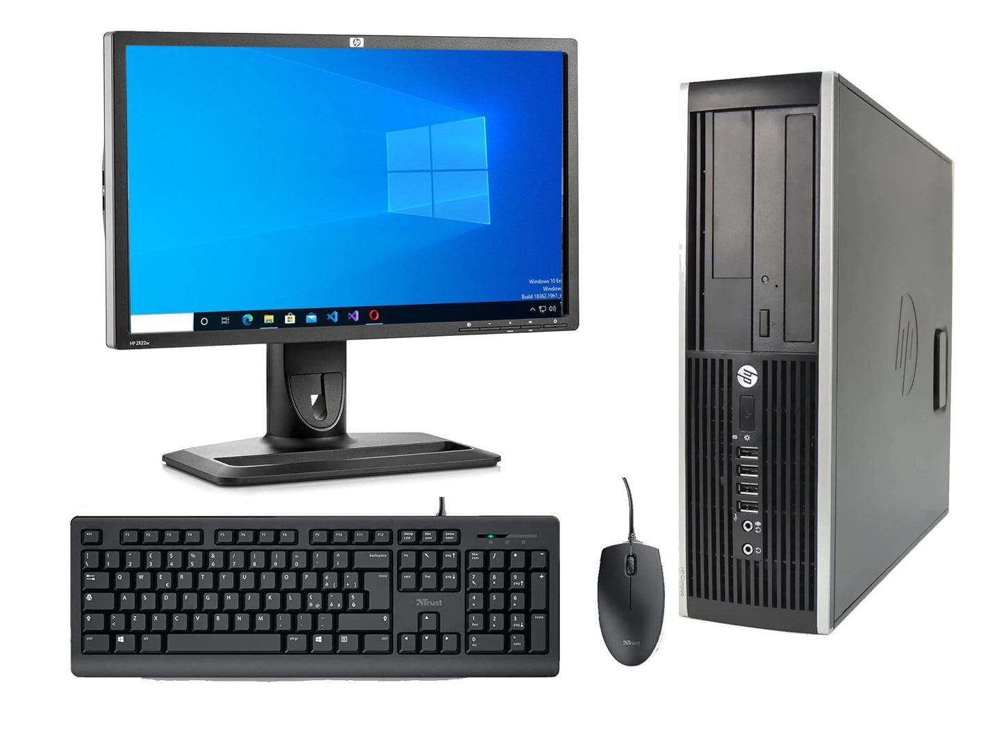 Desktop PC Bundle – Intel Dual Core + 22” Monitor + Keyboard & Mouse – Windows 10 Pro