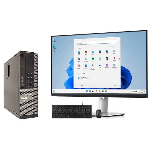 Desktop PC Bundle – Intel Core i7 + 22” Monitor + Keyboard & Mouse – Windows 11 Pro